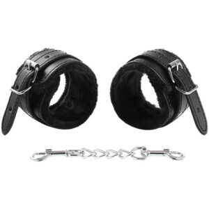 Algemas Pele forradas de pelo (Pretas)
