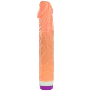 Vibrador Multispeed cor pele clara 22,5cm