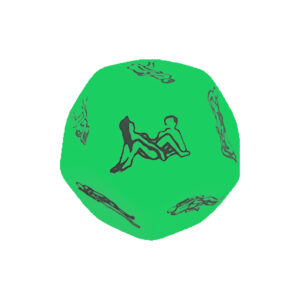 DADO KAMASUTRA FLORESCENTE 12 POSIÇÕES
