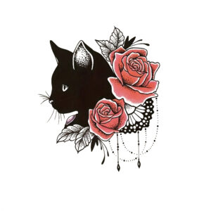 Tatuagem temporário - Gata